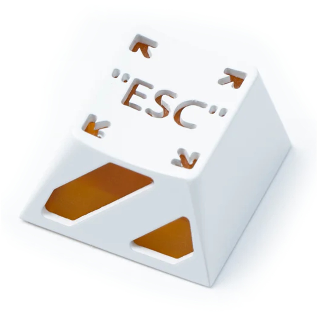 Keychron ESC key Keycap (1u) White and Orange