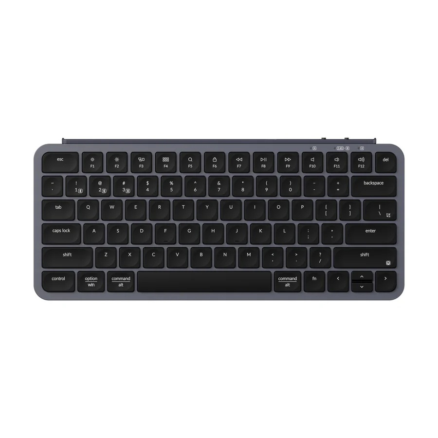 Keychron B1 Pro Space Gray Full Assembled Wireless / Wired / 2.4GHz Ultra-Slim Wireless Keyboard
