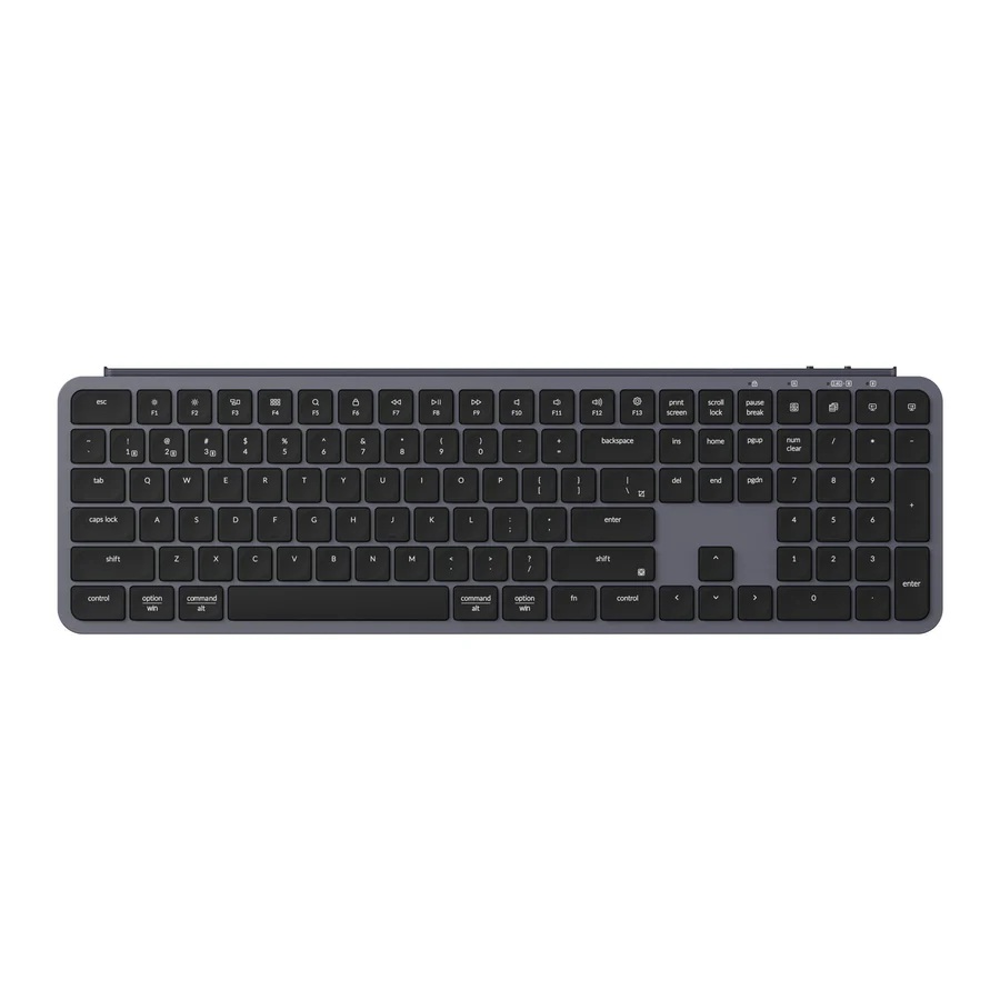 Keychron B6 Pro Ultra-Slim Wireless Keyboard - Space Gray