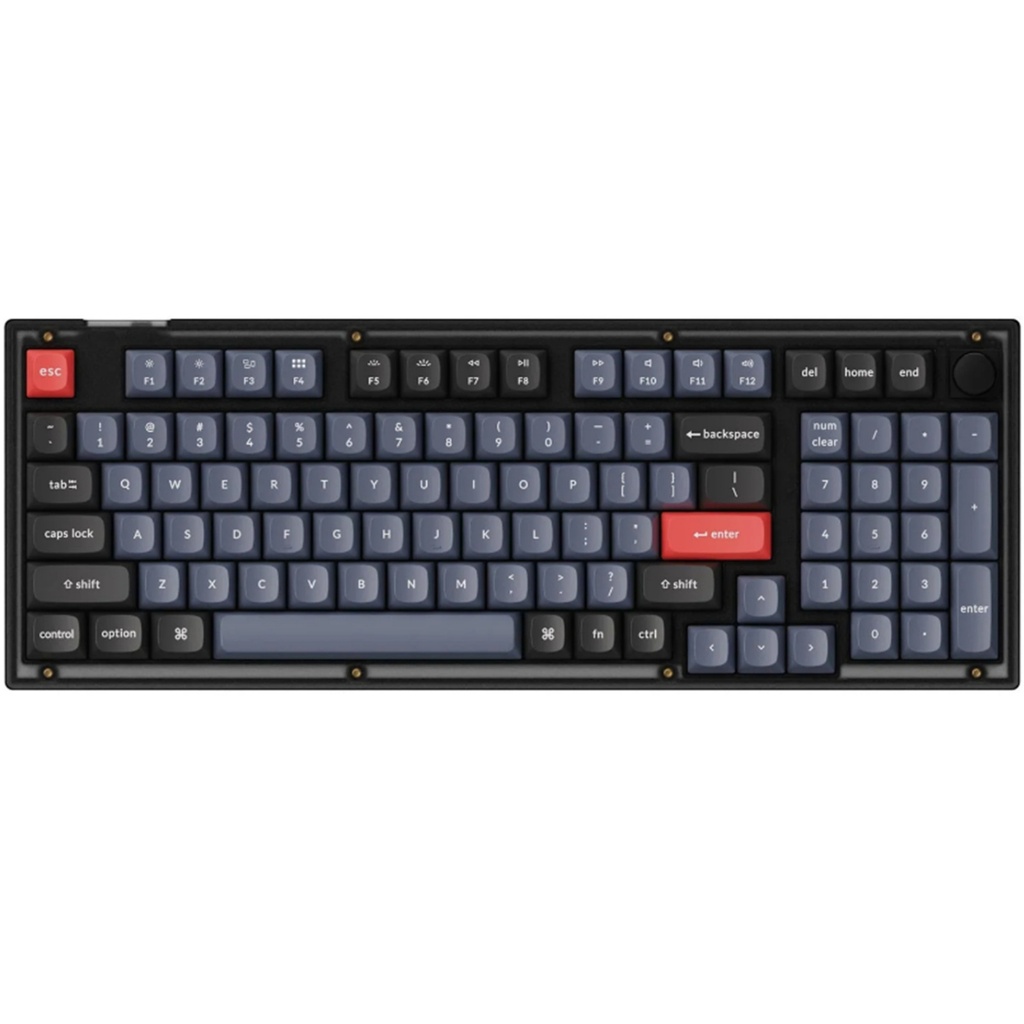 Keychron V5-C3 96% Layout 100 Key Frosted Black Brown Switch RGB Hot-Swap Wired Keyboard