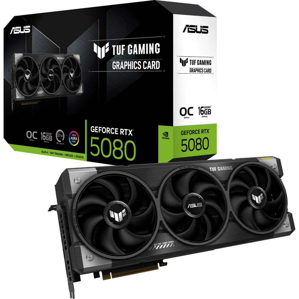 ASUS TUF RTX 5080 OC 16GB GDDR7 Graphics Card