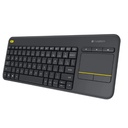 Logitech K400 Plus Wireless Keyboard with Touch Pad - Black