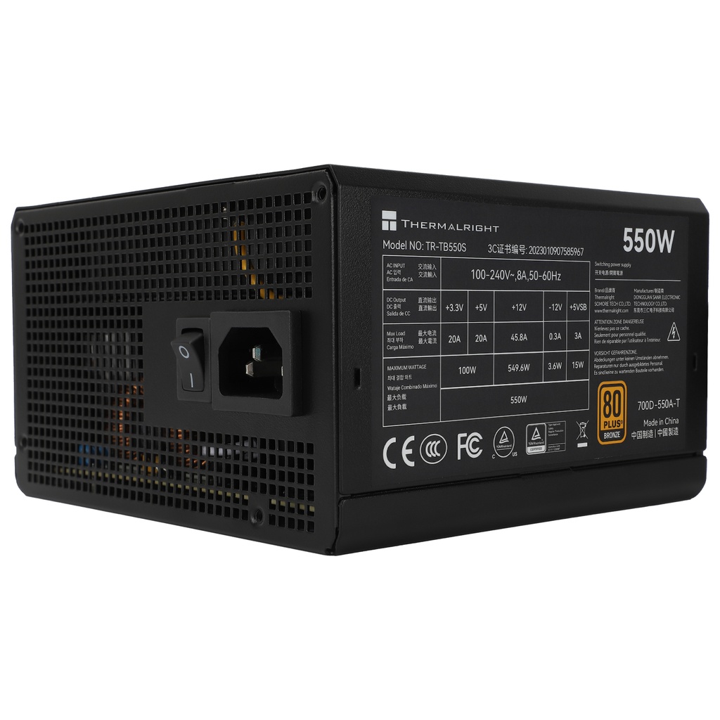 Thermalright TR-TB550S 550W 80+ Bronze NON modular PSU