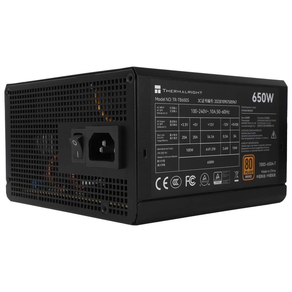 Thermalright TR-TB650S 650W 80+ Bronze NON modular PSU