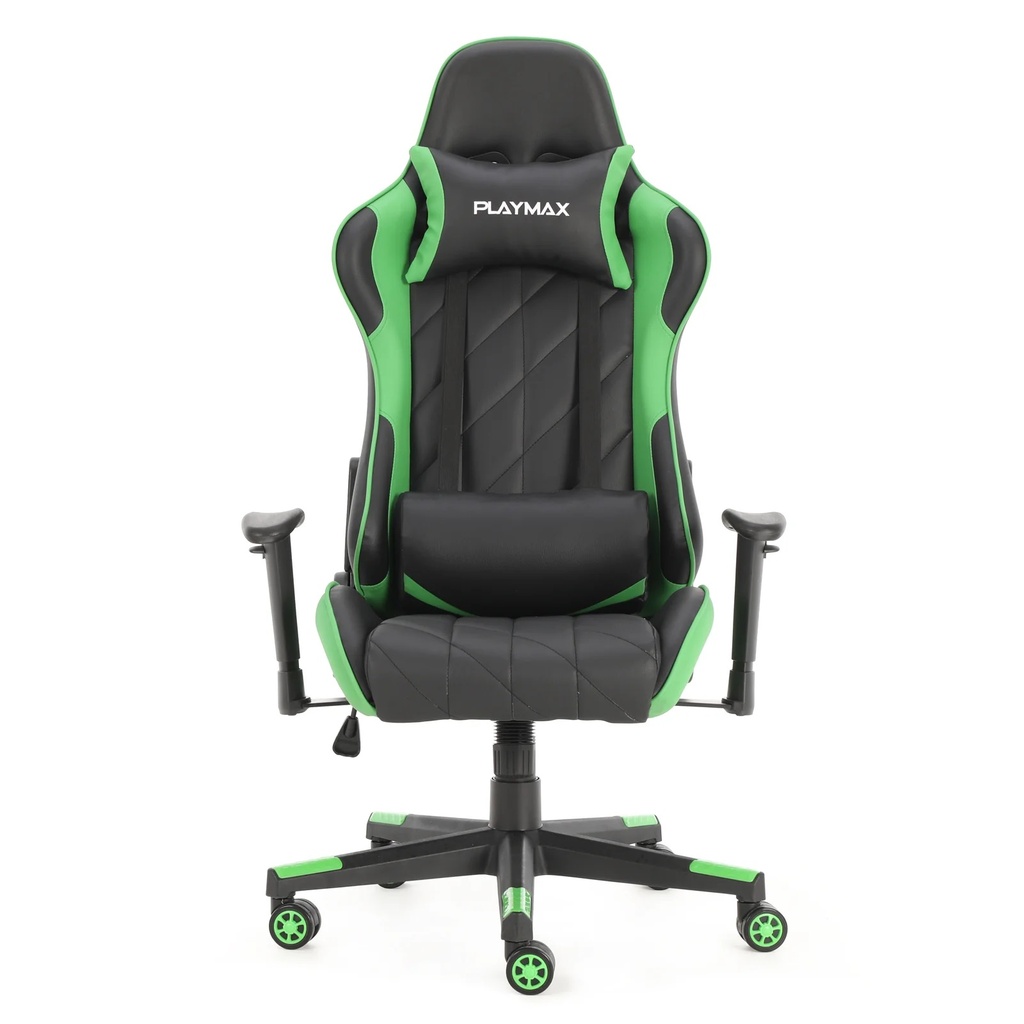 Playmax Elite Gaming Chair - Green And Black