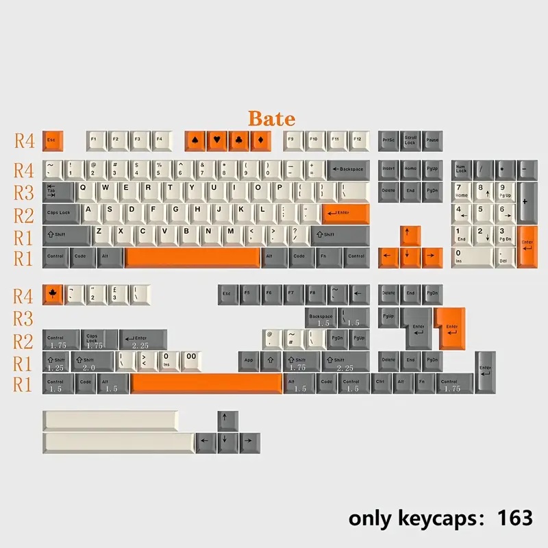 Two Colour Beta Cherry ABS Keycaps