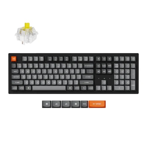 Keychron K10 Max QMK Fully Assembled (Hot-Swappable) RGB Backlight Super Banana Wireless Mechanical Keyboard