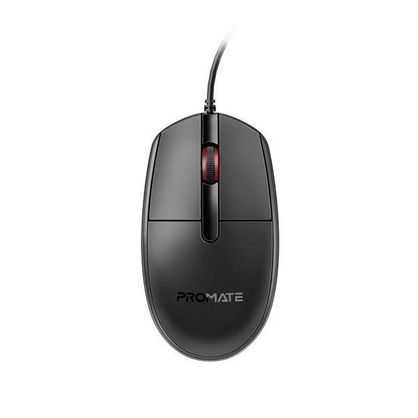 PROMATE 3-Button Wired Optical Mouse with 1200dpi