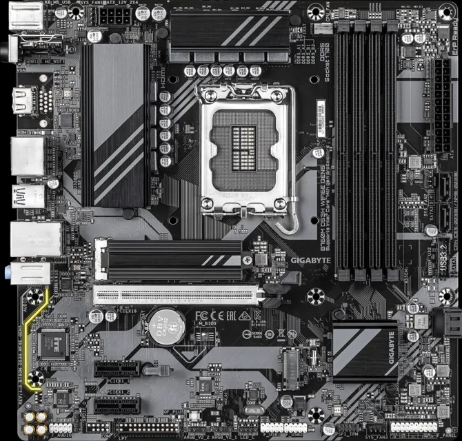 Gigabyte B760M DS3H WF6E Gen5 DDR5 mATX LGA1700 Motherboard