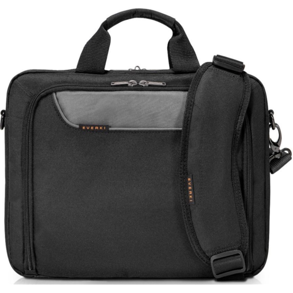 Advance ECO Briefcase 16'' Separate Zippered Accessory Front Pocket Trolley Handle