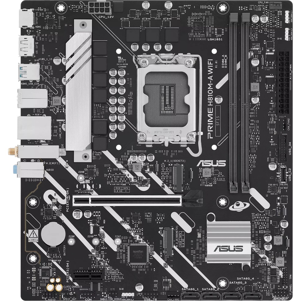 ASUS PRIME H810M-A WIFI-CSM//LGA1851, H810, USB10G, SATA, MOTHERBOARD