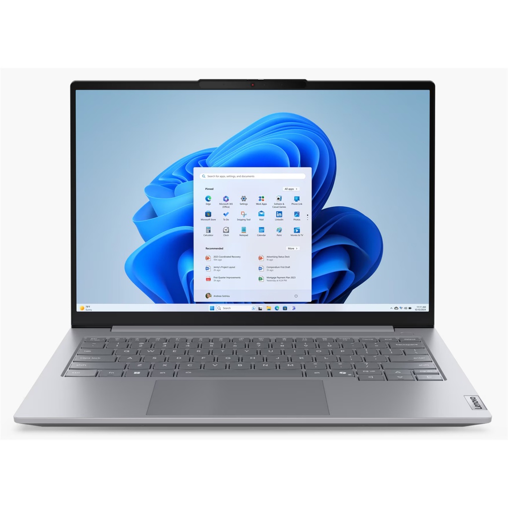 Lenovo ThinkBook 14 G8 IAL 14" Notebook - WUXGA - 60 Hz - Intel Core Ultra 5 225U - 32 GB - 512 GB SSD - English Keyboard - Arctic Gray - Intel Chip - 1920 x 1200 - Windows 11 Pro - Intel - In-plane Switching (IPS) Technology - Front Camera/Webcam - IEEE 802.11ax Wireless LAN Standard