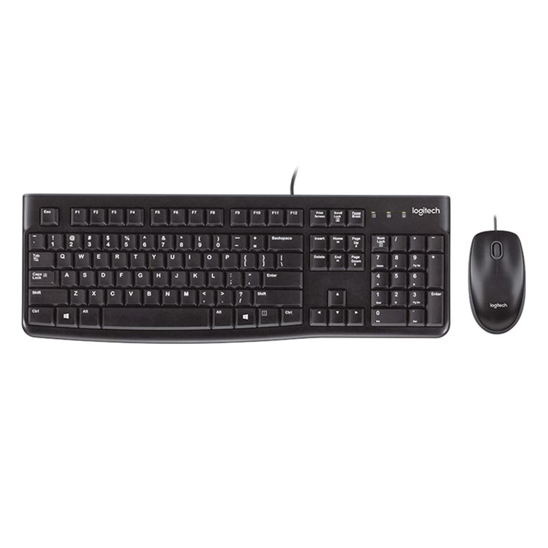 Logitech MK120 Corded USB Keyboard and Mouse Combo
