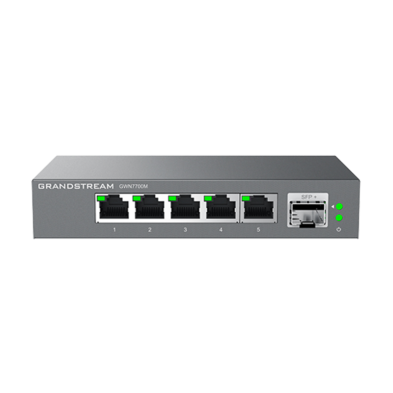 Grandstream GWN7700M 5 Port 2.5G, 1x SFP+ Unmanaged Ethernet Switch