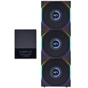 Lian Li UNI FAN TL120 LCD 120mm RGB - Triple Pack With Controller
