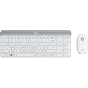 Logitech MK470 Slim Wireless Keyboard and Mouse Combo - White
