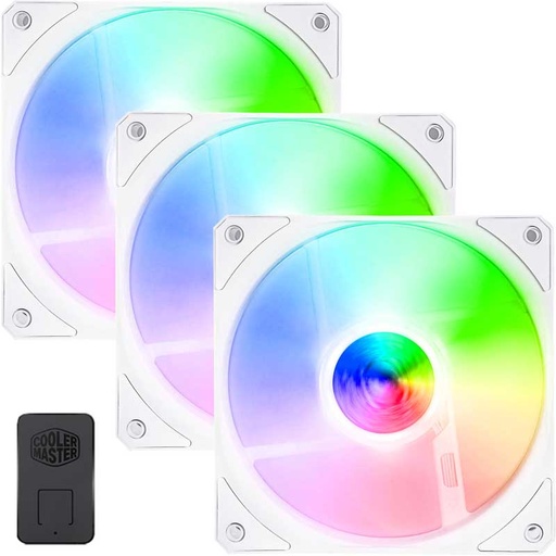 [MFX-B2DW-183PA-R1] CoolerMaster SickleFlow 120mm ARGB 3 Pack Case Fan