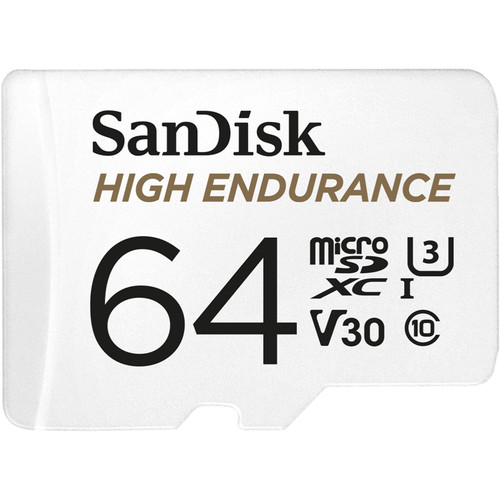 SanDisk 64GB High Endurance Card microSDXC Card + SD Adapter