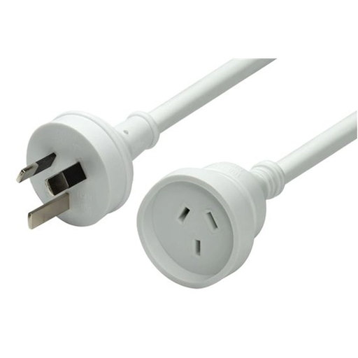 [PEXT10M] Dynamix Domestic Power Extension Lead 10M - White
