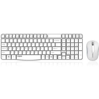 [RAPOO-X1800S-WH] Rapoo X1800S Wireless Multimedia Keyboard & Mouse Combo - White