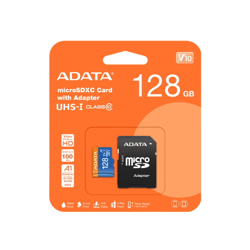 Adata 128GB microSDXC with Adapter UHS-I Class 10