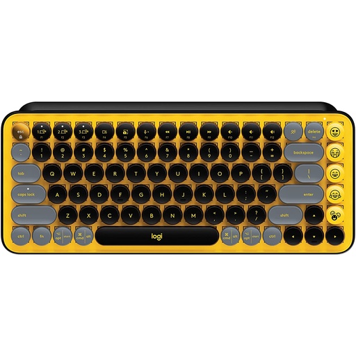 [920-010709] Logitech POP Keys Wireless Mechanical Keyboard with Customizable Emoji Keys