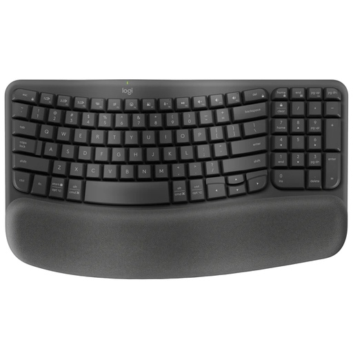 [920-012281] Logitech Wave Keys ERGO Wireless Keyboard - Black