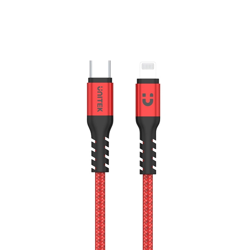 [C14060RD] UNITEK USB-C to Lightning 1M Cable for iOS Devices