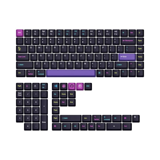 [KEYC-T8] Keychron T8 - OEM Dye-Sub PBT Full Set Keycap Set - Developer