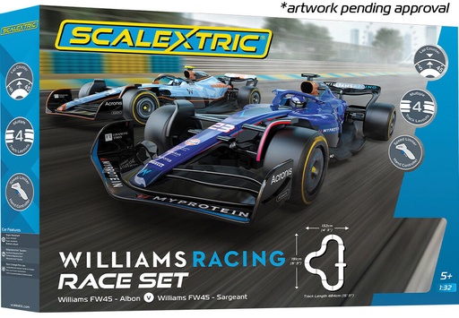 [C1450S] SCALEXTRIC WILLIAMS RACING RACE SET