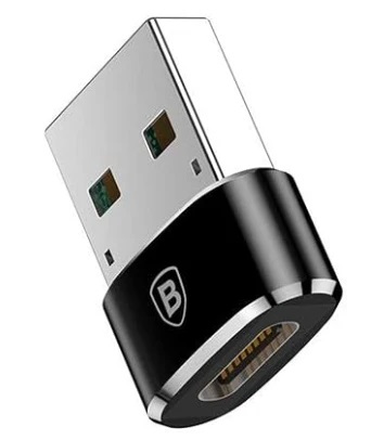 [BAS63536] Baseus Mini Type-C female to USB male adapter converter Black
