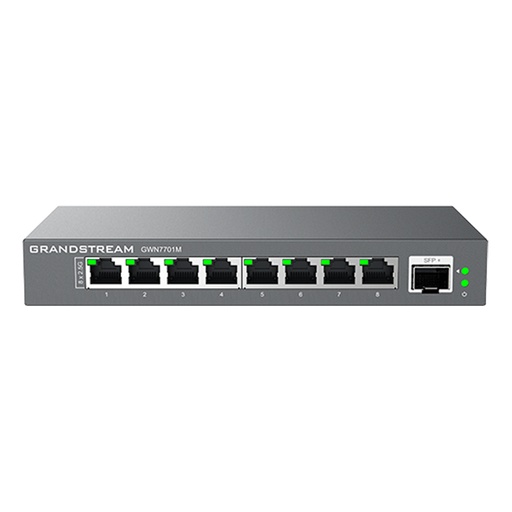 [GWN7701M] Grandstream GWN7701M 8 Port 2.5 Multi-Gigabit, 1 x SFP+ Unmanaged Ethernet Switch