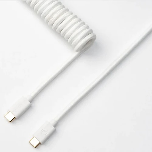 [KEYC-CAB-W] Keychron Coiled Type-C Cable-Straight White