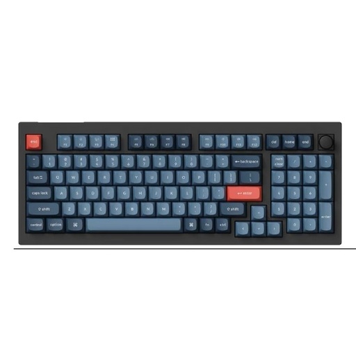 [KEYC-V5M-D1] Keychron V5 MAX ANSI 96% Layout 100 Key Carbon Black Full Assembled Knob Red Switch RGB Hot-Swap Gateron Jupiter Wireless / Wired / 2.4GHz Normal Profile QMK Custom Keyboard