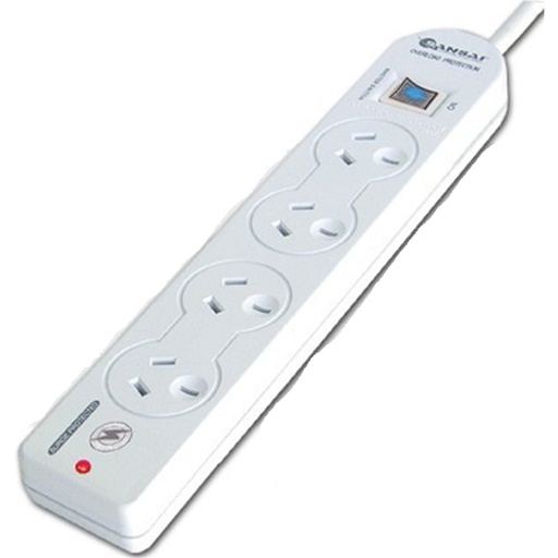 [PAD-131P] Sansai 4 Way Basic Powerboard with Master Switch