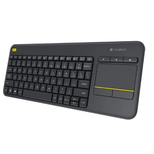 [920-007165] Logitech K400 Plus Wireless Keyboard with Touch Pad - Black