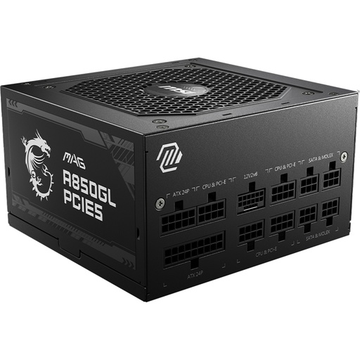 [MAG A850GL PCIE5] MSI MAG 850W 80+ Gold Fully ModularPower Supply