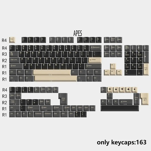 [vrc_keycaps_monkey] Two Colour Monkey Cherry ABS Keycaps