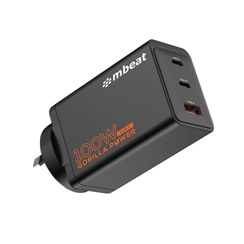 [MB-PD100W2CA-K] mbeat Gorilla Power PD 100W GaN II USB-C & USB-A Charger