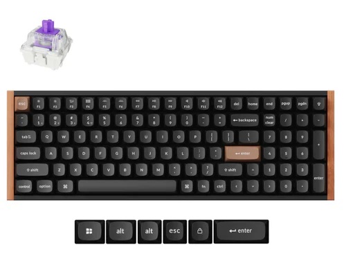 [KEYC-K4H-F1] Keychron K4 HE Wireless Magnetic Switch Special Edition Black Gateron Double-Rail Magnetic Nebula Switch Custom Keyboard