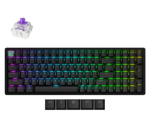 [KEYC-K4H-J1] Keychron K4 HE Wireless Magnetic Switch Standard Version Black Gateron Double-Rail Magnetic Nebula Switch Custom Keyboard