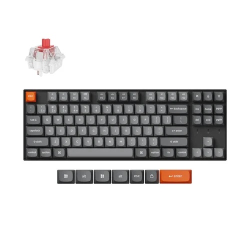 [KEYC-K8M-B3] Keychron K8 Max QMK Wireless Fully Assembled RGB Backlight Super Brown Switch Mechanical Keyboard