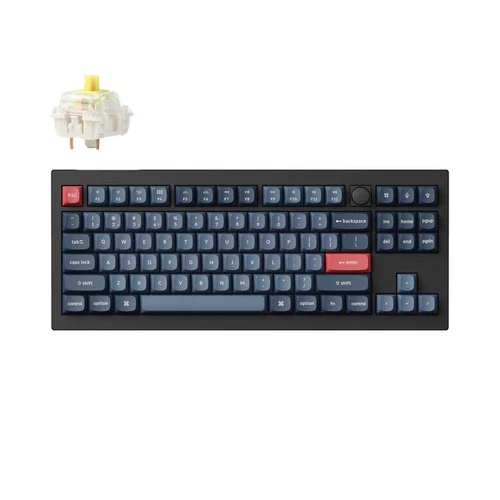 [KEYC-V3M-D4] Keychron V3 Max QMK/VIA Fully Assembled Knob Carbon Black Gateron Jupiter Banana Wireless Custom Mechanical Keyboard