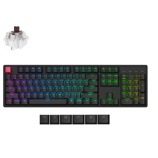 [KEYC-K10X-A3] Keychron K10X-A3, 100% Full Size Lavout, QMK, White Backlight, Super Switch Brown, Wireless Mechanical Keyboard