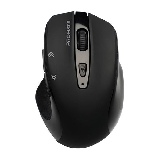 [CURSOR.BLK] PROMATE EZGrip Ergonomic Wireless Mouse with Quick Forward/Back - BLACK