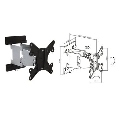 [LCD-LPA16-224] Brateck LCD-LPA16-224 23" - 42" Full Motion TV Wall Mount