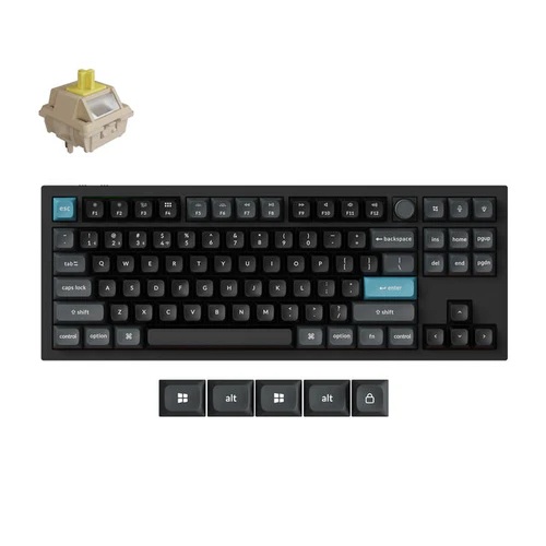 [KEYC-Q3U-M4] Keychron Q3 Ultra 8K Wireless Black Silk POM Switch BANANA Custom Mechanical Keyboard