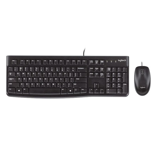 [920-002586] Logitech MK120 Corded USB Keyboard and Mouse Combo
