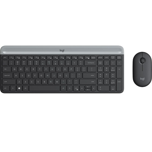 [920-009182] Logitech MK470 Slim Wireless Keyboard and Mouse Combo - Black