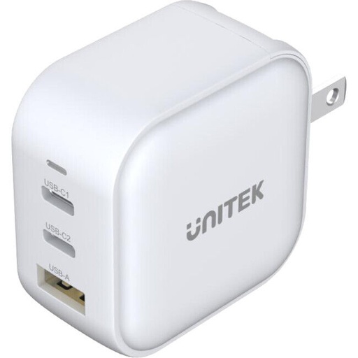 UNITEK 3 in 1 Travel Charger 2x USB-C and USB-A 65W